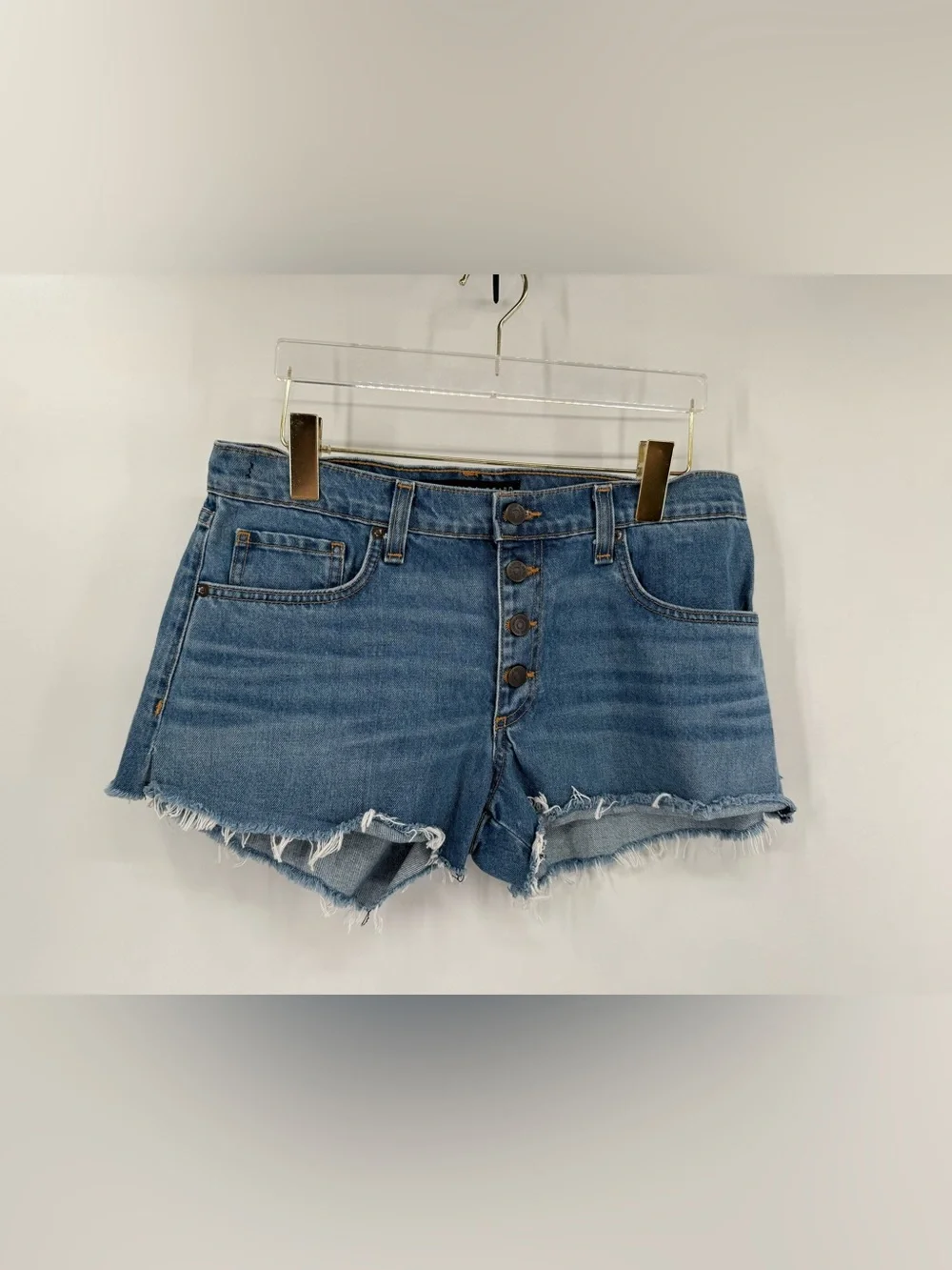Veronica Bread blue denim cute off shorts size 27 - Picture 2 of 8